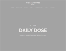 Tablet Screenshot of dailycoffeebar.com